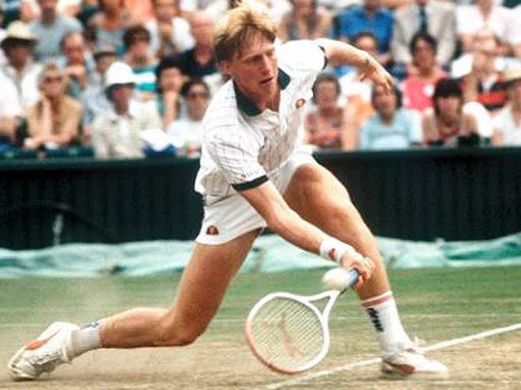 Die Vorhand war eines der Erfolgsrezepte von Boris Becker bei seinem ersten Wimbledon-Sieg 1985.