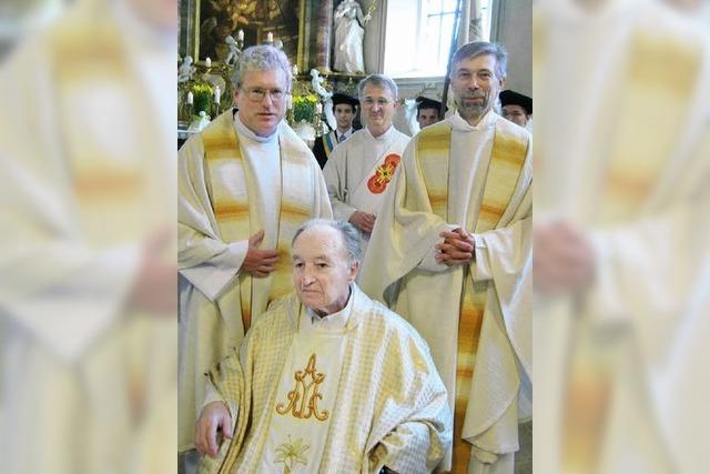 Sldens Ehrenbrger Franz Kern feierte sein diamantenes Priesterjubilum