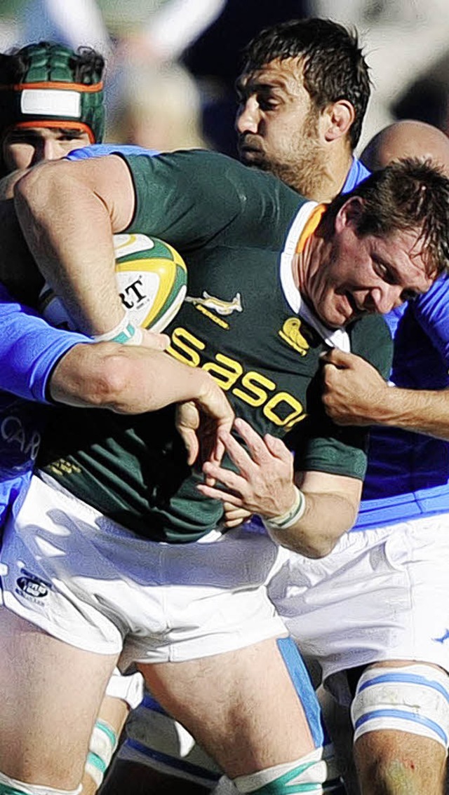 So langsam beherrschen in Sdafrika wieder die Rugbyspieler die Schlagzeilen.   | Foto: afp