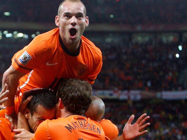 Jetzt fnf Treffer: Wesley Sneijder  | Foto: dpa