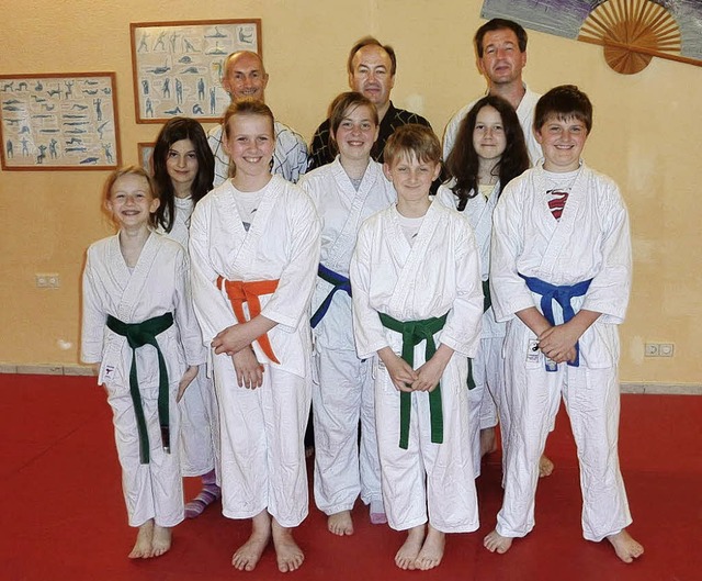 Die Karateka aus Freiburg   | Foto: Privat