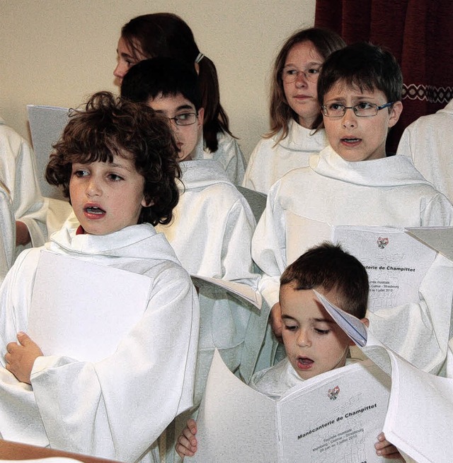 Der Chor aus Lausanne bei seinem Auftritt.   | Foto: Sandra Decoux-Kone