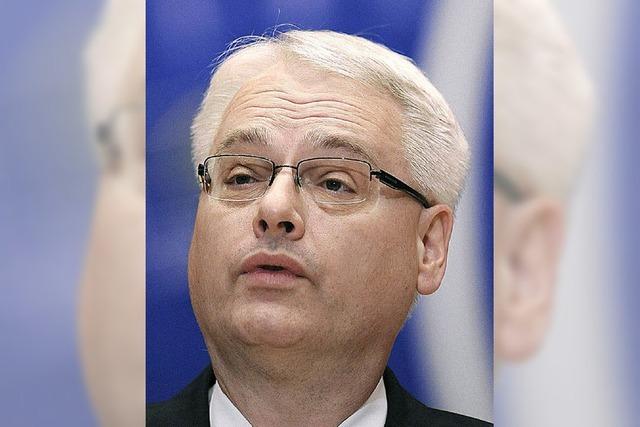 Ivo Josipovic bemht sich nach Krften um Vershnung