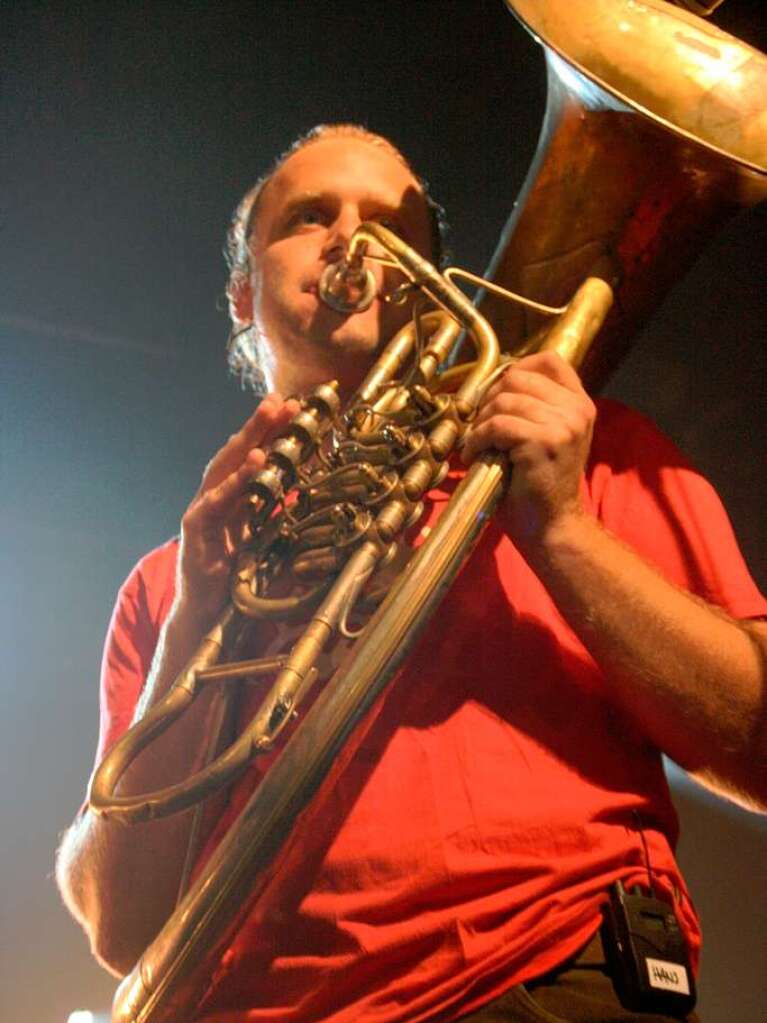 La Brass Banda auf dem ZMF in Freiburg.