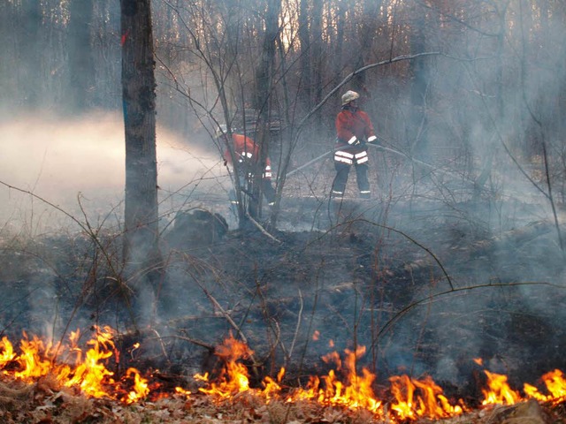 Damit die Gefahr von Waldbrnden wie h...orstamt Tipps zum richtigen Verhalten.  | Foto: Aribert Rssel