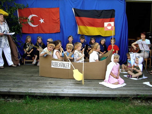Buchstblich &#8222;weltoffen&#8220; w...s Kindergartens St. Josef Simonswald.   | Foto: privat