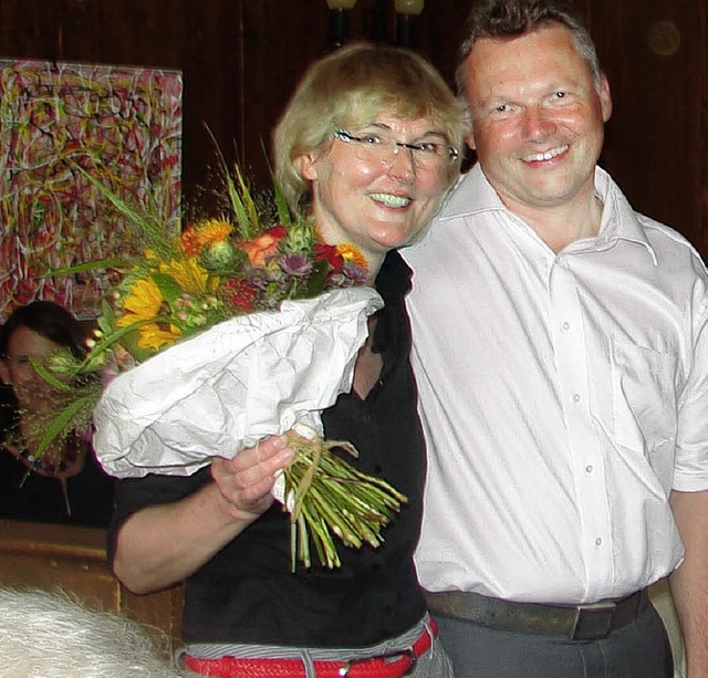 Walter Krgner (Freiburg) und Petra Ze...burg I, ber ein sattes Votum freuen.   | Foto: christa maier