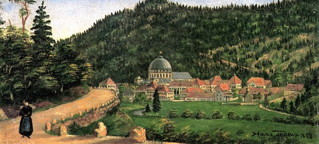 Hans Thomas 1856 entstandenes Bild &#8222;Ansicht von St. Blasien&#8220;   | Foto: BZ