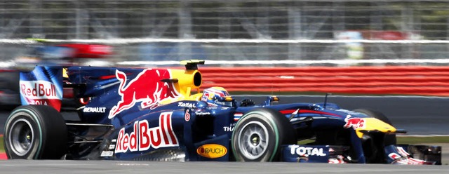 &#8222;Nicht schlecht fr einen Nummer...;: Mark Webber gewinnt in Silverstone   | Foto: afp
