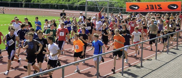 &#8222;Run &amp; Bike&#8220;: Startsch...ntklssler des Marie-Curie-Gymnasiums   | Foto: Sonje Schwennsen