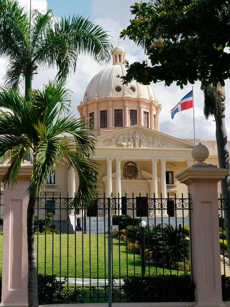Der Prsidentenpalast in Santo Domingo, der Hauptstadt der Dominikanischen Republik
