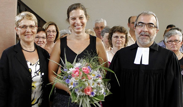 Chorobfrau Herta Hannemann (links), Pf...d, die nach elf Jahren ihr Amt abgab.   | Foto: Heidi Fssel