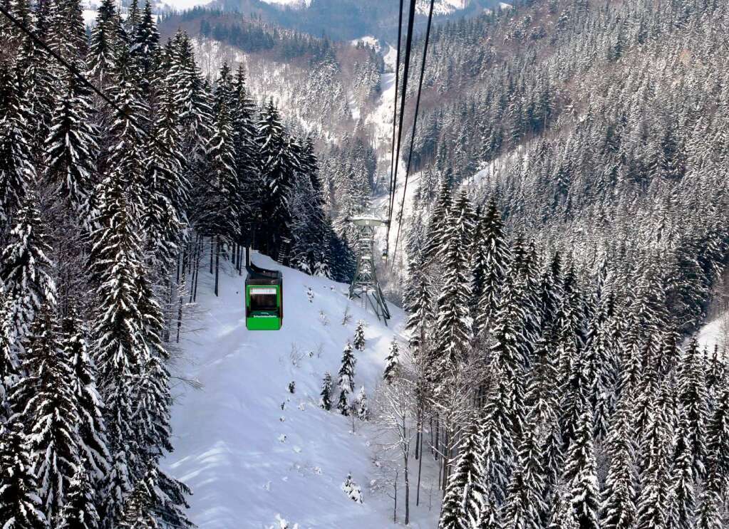 Fhrt auch im Winter: die Schauinslandbahn.