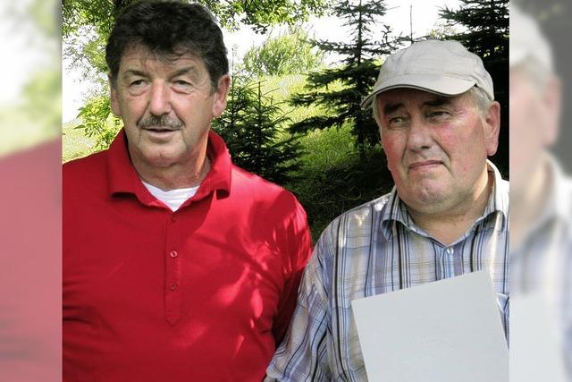 Silberne Ehrennadel des Landes fr Heinz Frech