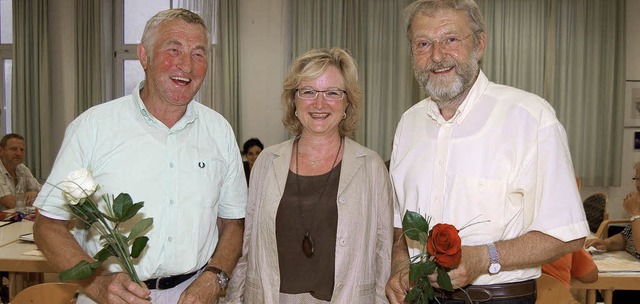 Bei der Ehrung: Alois Ockl (von links)...ne Hartmann-Mller und Alfred Winkler   | Foto: Heinz Vollmar