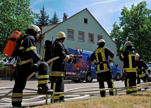 Wegen Gasleck : Die Moschee in Freiburg wurde sicherheitshalber gerumt  | Foto: Patrick Seeger