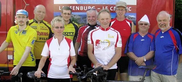 Die Laufenburger Teilnehmer an der Rad...Josef Eckert und Hans-Joachim Eckert.   | Foto: Michael Gottstein