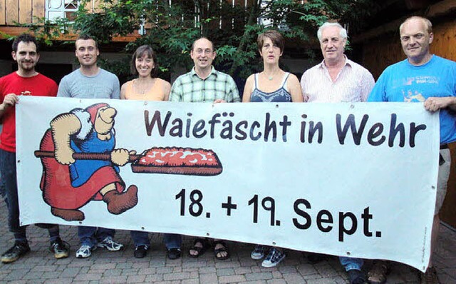 Das Organisationsteam des Waiefestes: ...olker Kaister und Pascal Kpfer .       | Foto: jonas bader