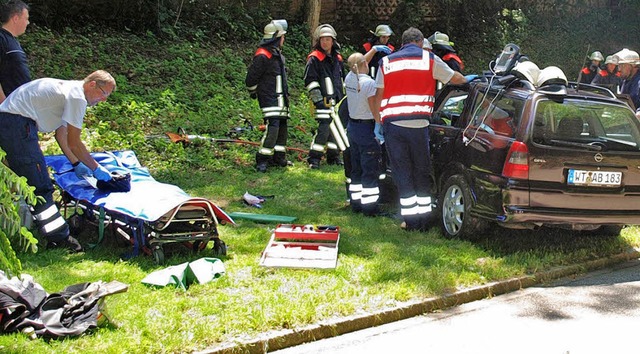 Unfall in Wehr, Schlossstrae  | Foto: bz