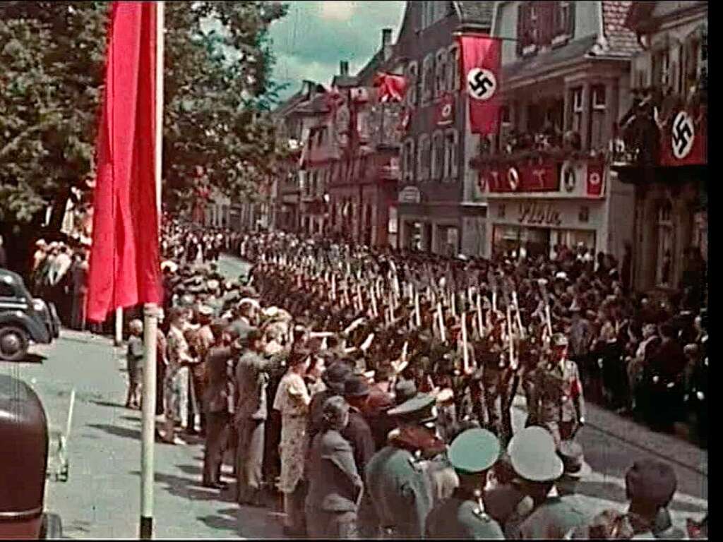 Parade der Nationalsozialisten 1936 am Urteilsplatz.