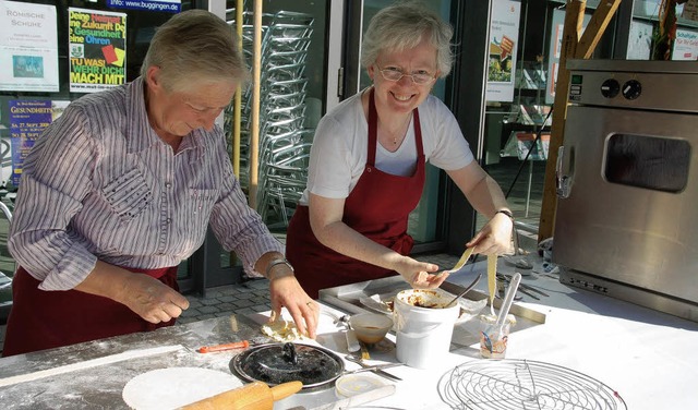 Die  Landfrauen knnen knftig nicht n...ggingen backen. Die Kchenzeile steht.  | Foto: Sigrid Umiger