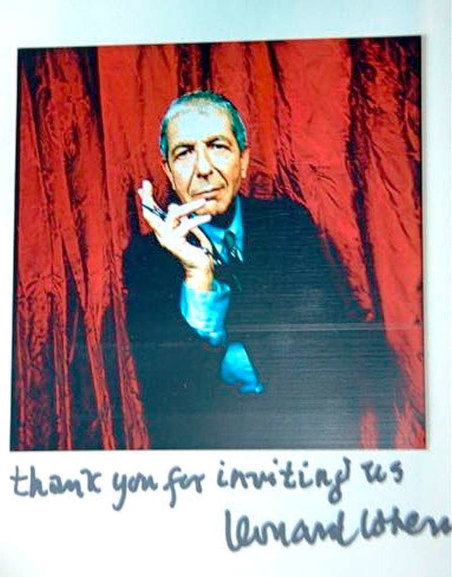 Ohne groe Worte: Leonard Cohen.  | Foto: Victoria Schlusche