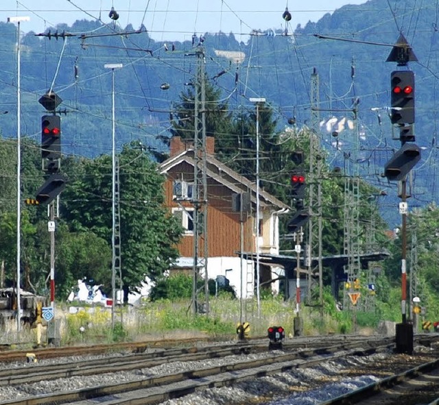 Anstrengen muss an sich in Haltingen, ...e Planung den Takt mit der Bahn hlt.   | Foto: LAUBER