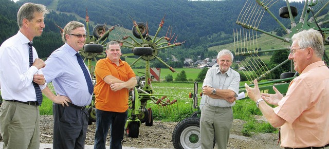 Klaus Schle und Julian Wrtenberger b...utterer und Rolf Schmidt (von links).   | Foto: Ulrike Spiegelhalter
