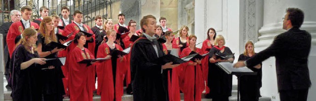 James Grossmith dirigierte den Glasgow University Chapel Choir.    | Foto: Sigurd Kaiser