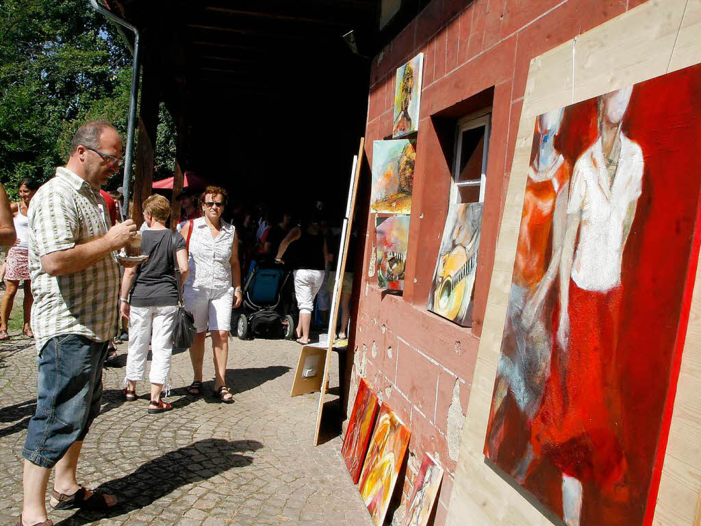 Lwen-Art im und um das Gasthaus Lwen in Ichenheim.