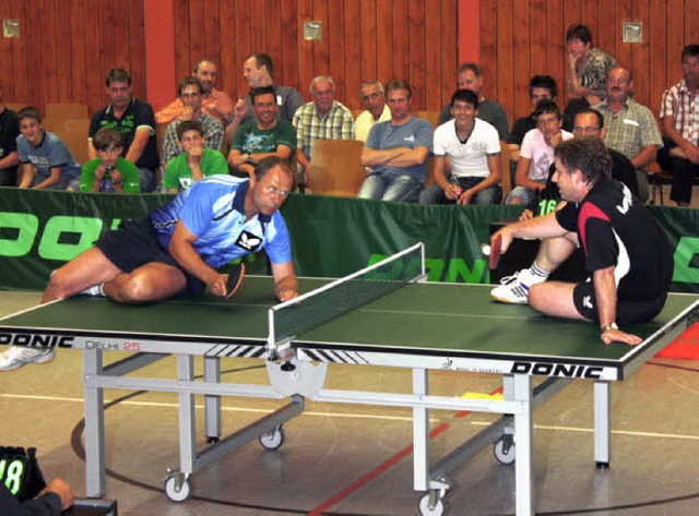 Tischtennisshow Bahlingen anlsslich des Jubliums des TTC  | Foto: Andreas Schmieg