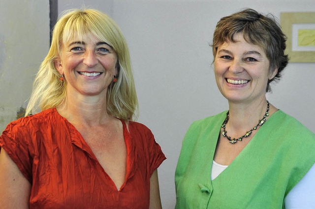 Carola Basten (links) und Elisabeth Baumstark-Biehl  | Foto: michael bamberger