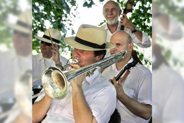 Jazz im schattigen Garten