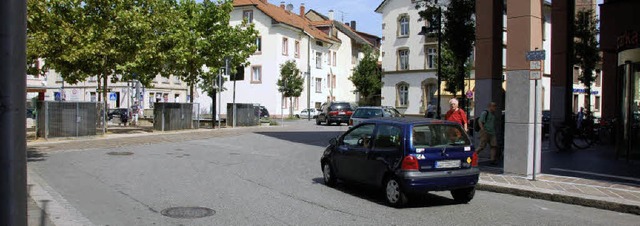 Senigallia-Platz: Hier wird sich knft...ch Norden durch die Tumringer Strae.   | Foto: Nikolaus Trenz