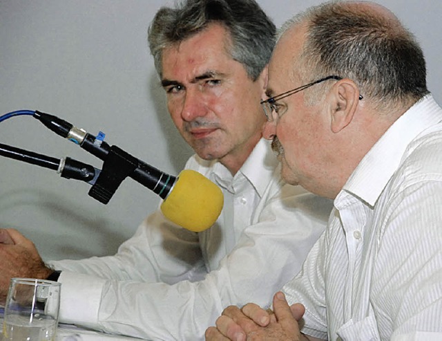 Hans-Peter Wurdak (l.) und  Reinhard Kirpes.   | Foto: Siefke