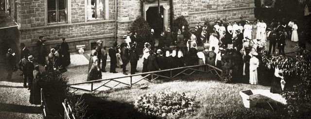1910 feierte man in Kandern 100 Jahre ...damalige Groherzog Friedrich II kam.   | Foto:  Privatsammlung van Mahnen