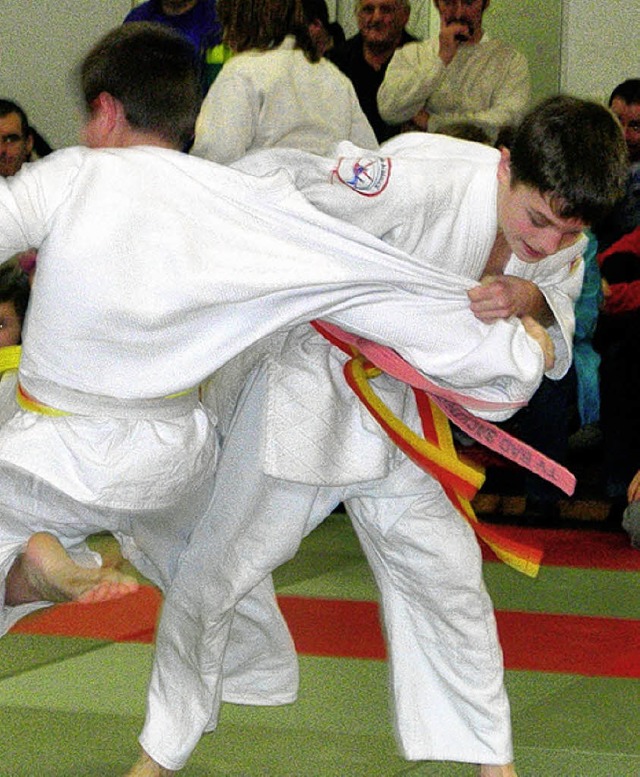 Beim Judoclub Kawaishi kann auch der Nachwuchs schon richtig zupacken.   | Foto: BZ-Archiv/Privat