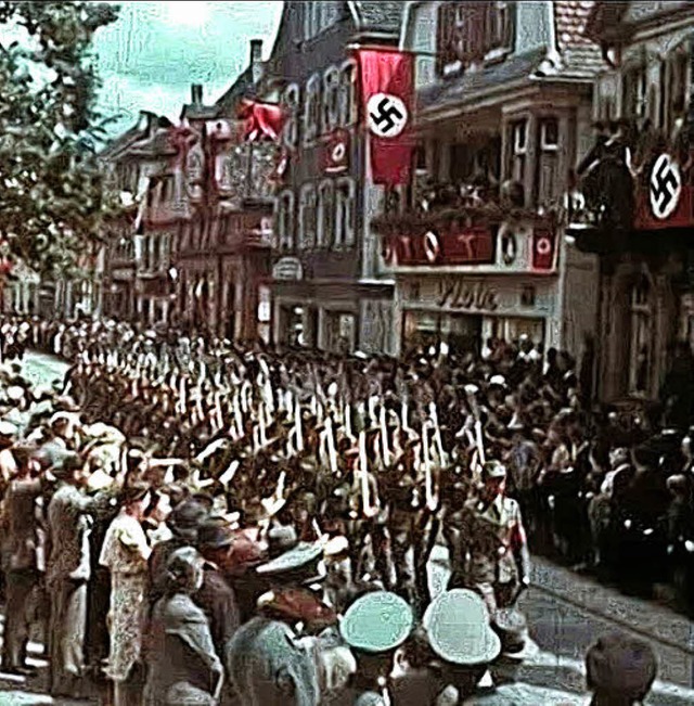 Nazi-Aufmarsch in Lahr  | Foto: Reitmeyer