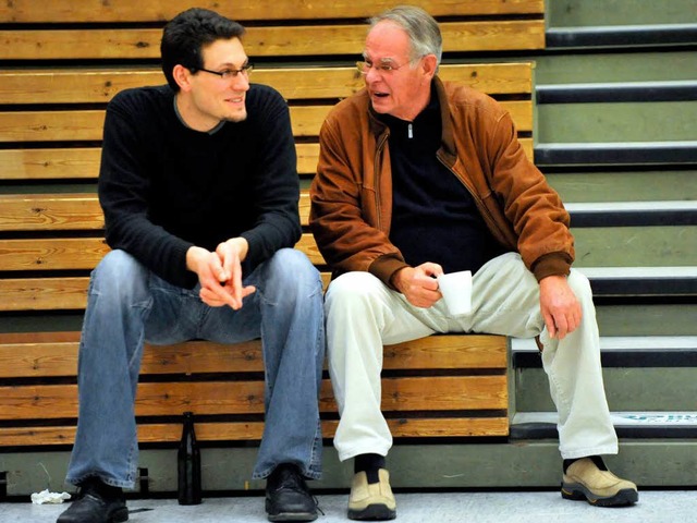 Nicht mehr vereint: Ex-USC-Manager Pau...(links) und Prsident Gnter Rothmann   | Foto: Patrick Seeger