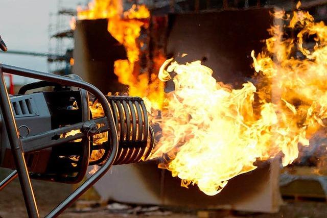 Fotos: Brandversuch im Rieselfeld