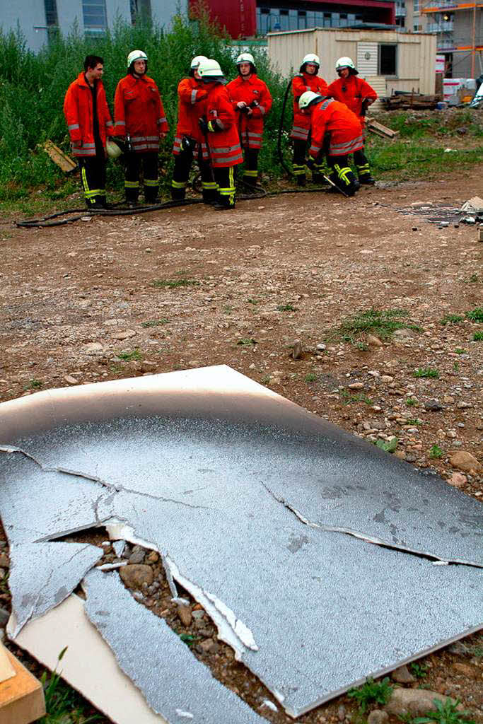 Brandversuch im Rieselfeld