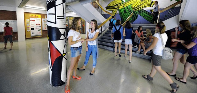 Lernort ohne Kastendenken und mit hoch...ztagsbetrieb: Staudinger Gesamtschule.  | Foto: Schneider