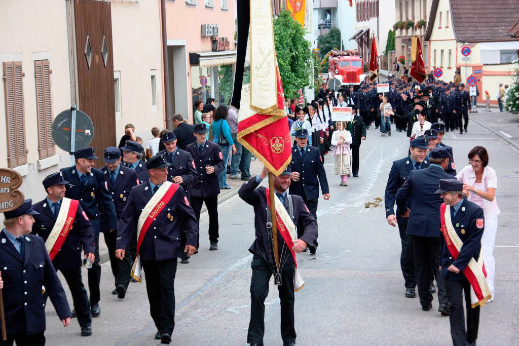 Mit dabei waren zahlreiche Feuerwehrabteilungen.