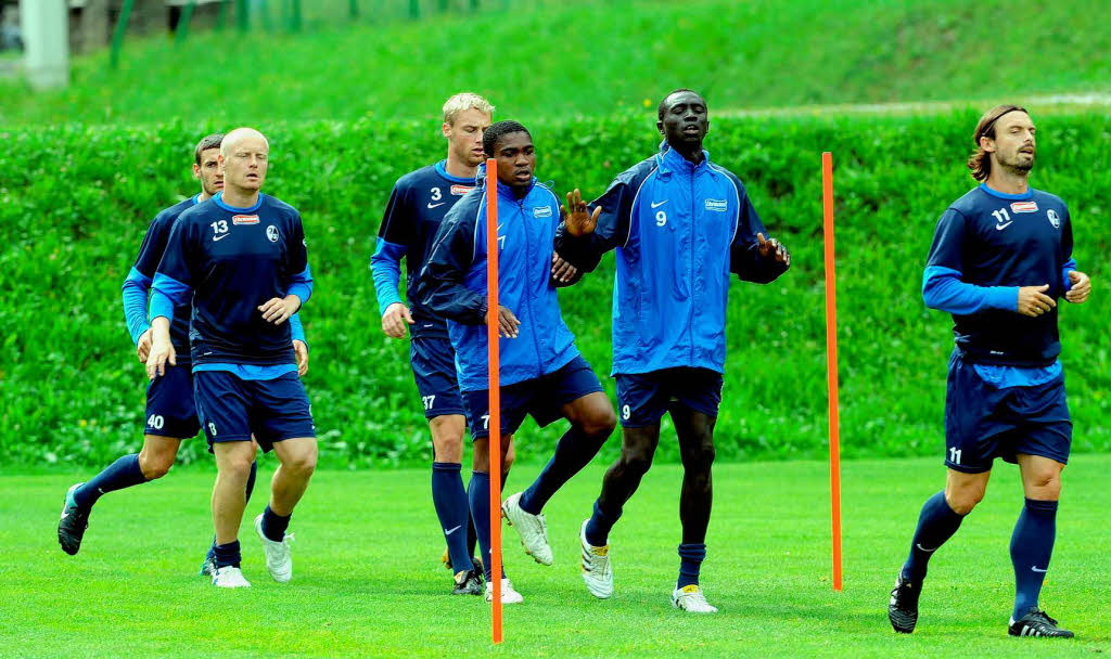 Der SC Freiburg im Trainingslager in Schruns