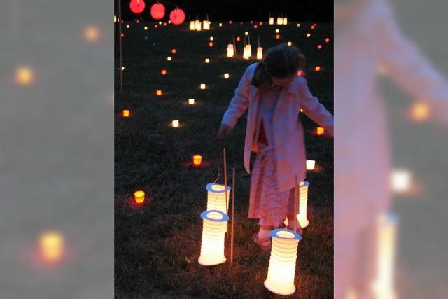 Weniger Gedrnge beim Lichterfest im Bad Bellinger Kurpark