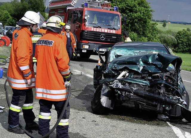 Schwer verletzt wurde ein Autofahrer d...rt Friedenweiler/Rtenbach ereignete.   | Foto: Kamera24