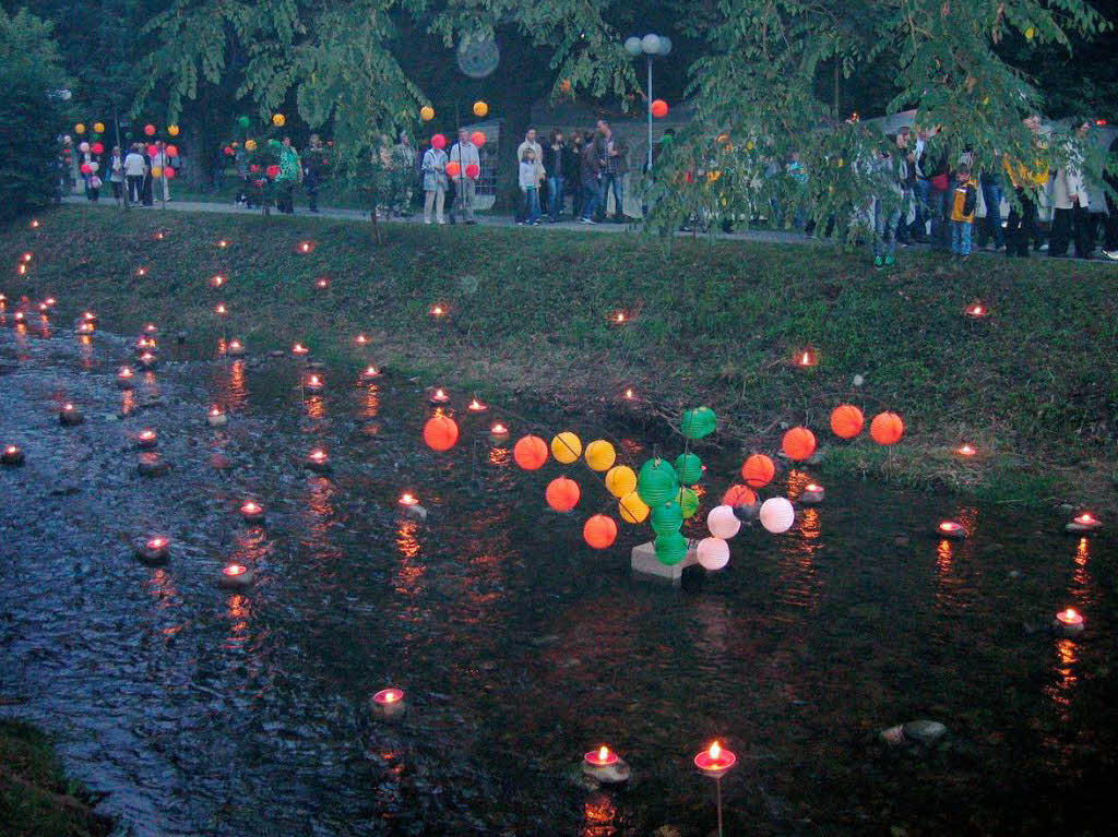 Lichterfest im Kurpark von Bad Krozingen