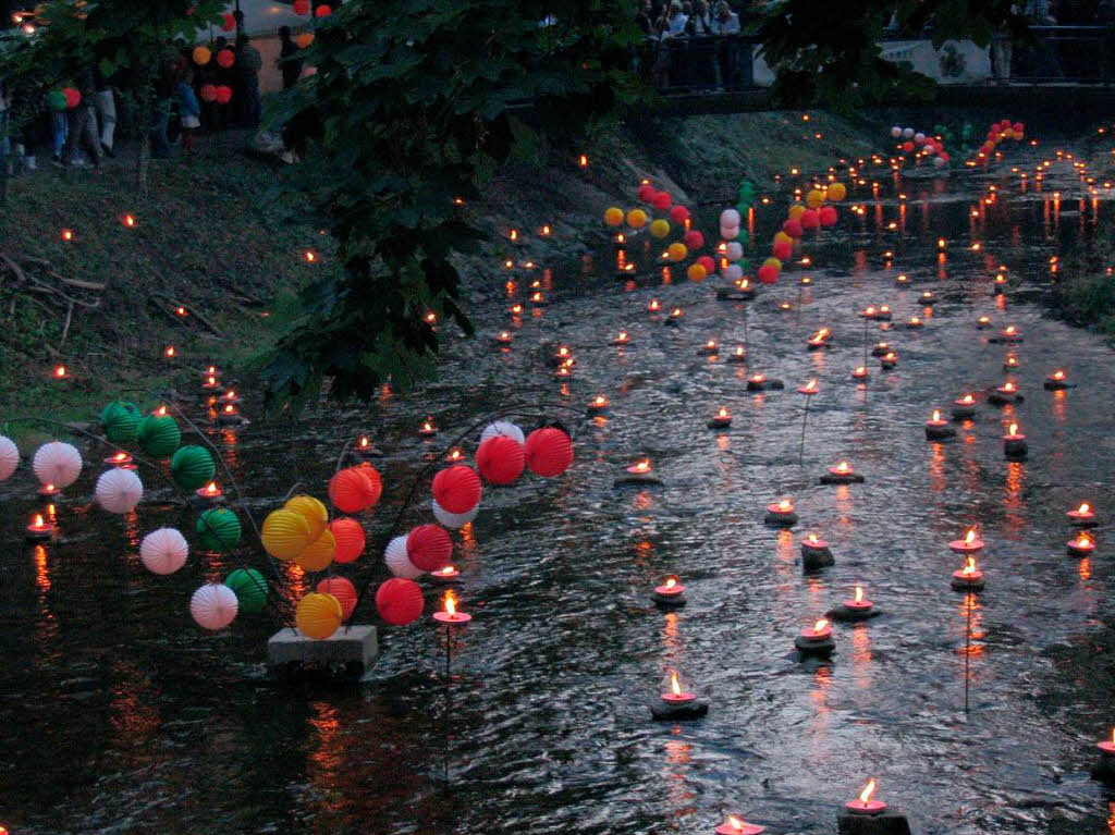 Lichterfest im Kurpark von Bad Krozingen