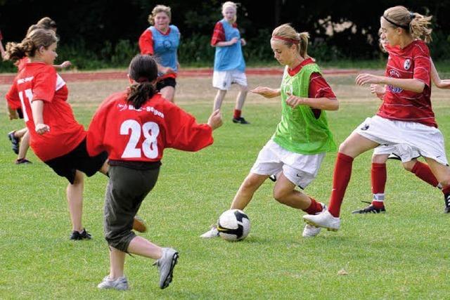 Ein Fuballtraining der ganz besonderen Art