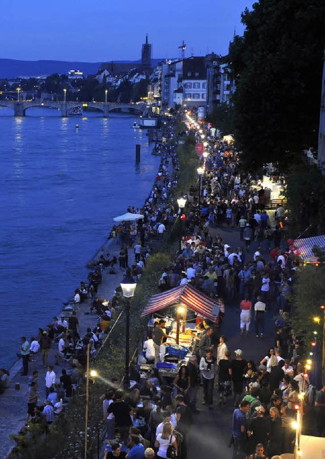 Basel feiert den Geburtstag der Eidgen...bst die Ansprache auf dem Bruderholz.   | Foto: BZ/Roos